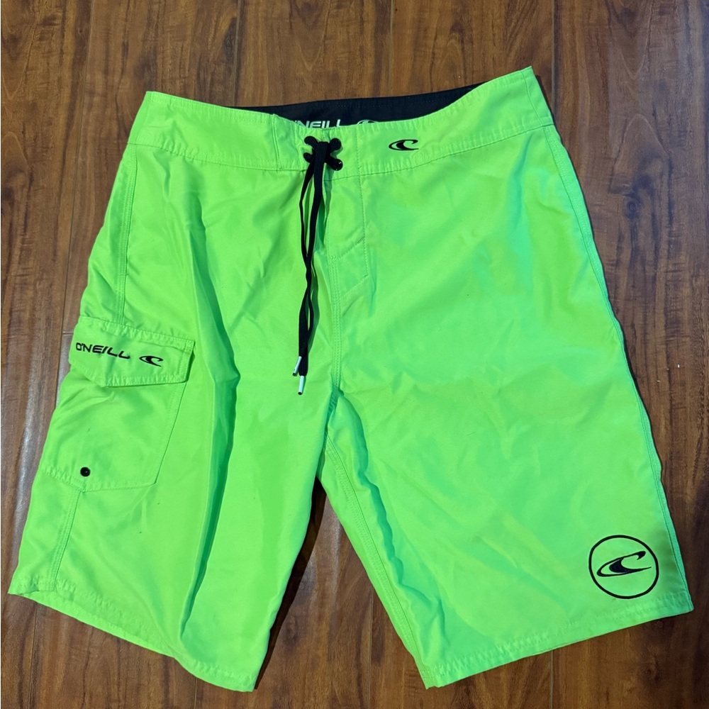 O'Neill Green Board Shorts Quick-Dry Swimwear